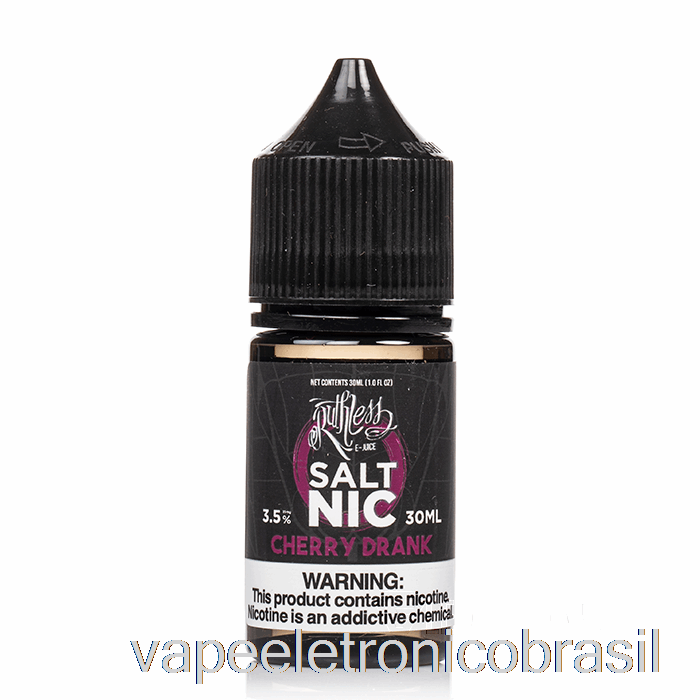 Vape Eletronico Cereja Bebida - Sais Implacáveis ​​- 30ml 50mg